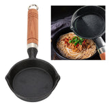 Egg Pan Nonstick Paint Coating Scald Proof Handle Cast Iron Antirust Omelette Pan for Fried Egg Hot Oil