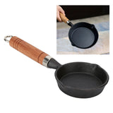 Egg Pan Nonstick Paint Coating Scald Proof Handle Cast Iron Antirust Omelette Pan for Fried Egg Hot Oil