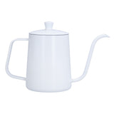 Coffee Kettle Stainless Steel Mini Portable White Thin Mouth Pour Over Kettle for Travelling Camping Tea Coffee
