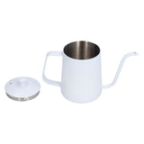 Coffee Kettle Stainless Steel Mini Portable White Thin Mouth Pour Over Kettle for Travelling Camping Tea Coffee