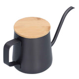 350ml Stainless Steel Coffee Pot Long Narrow Spout Manual Coffee Making Kettle with Bamboo Lid In Australia - Darrahopens