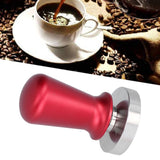 58mm Diameter Coffee Powder Tamper Stainless Steel Coffee Press Hammer Supplies for KitchenRed