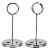 Table Number Holder Stainless Steel Durable Fade Resistant Lightweight Picture Clip for Hotel Restaurant10.5cm Silver In Australia - Darrahopens