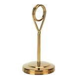 Table Number Holder Stainless Steel Durable Fade Resistant Lightweight Picture Clip for Hotel Restaurant10.5cm Gold