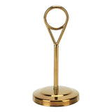 Table Number Holder Stainless Steel Durable Fade Resistant Lightweight Picture Clip for Hotel Restaurant10.5cm Gold