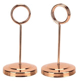 Table Number Holder Stainless Steel Durable Fade Resistant Lightweight Picture Clip for Hotel Restaurant10.5cm Rose Gold In Australia - Darrahopens