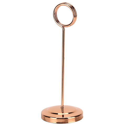 Table Number Holder Stainless Steel Durable Fade Resistant Lightweight Picture Clip for Hotel Restaurant15.5cm Rose Gold In Australia - Darrahopens