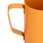 400ml PTFE Pointed Mouth Milk Frothing Jug Stainless Steel Coffee Jug for Home KitchenOrange