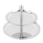 Fruit Tray Stainless Steel 2 Layers Multifunctional Durable Self Service Cupcake Stand for Home Hotel In Australia - Darrahopens