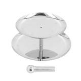 Fruit Tray Stainless Steel 2 Layers Multifunctional Durable Self Service Cupcake Stand for Home Hotel In Australia - Darrahopens
