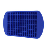160 Grid Ice Tray Square Flexible Silicone High Temperature Resistant Mini Ice Cube Mold for Home RestaurantBlue