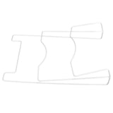 Wrought Iron Cabinet Door Mount Pot Lid Organizer Cutting Board Holder Kitchen Cookware Storage