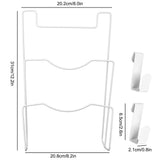 Wrought Iron Cabinet Door Mount Pot Lid Organizer Cutting Board Holder Kitchen Cookware Storage
