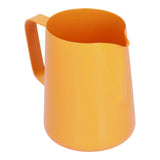 600ml Stainless Steel Frothing Pitcher Milk Coffee Frothing Jug with Pointed Spout for HomeOrange