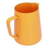 600ml Stainless Steel Frothing Pitcher Milk Coffee Frothing Jug with Pointed Spout for HomeOrange
