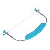 304 Stainless Steel Cake Leveler Adjustable Wire Cake Cutter with Handle and Scale DIY Baking Tool for Kitchen(29449)Sapphire Cake Leveler