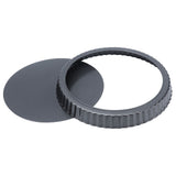 9in Bakeware Carbon Steel Baking Pan with Movable Chassis and Wavy Edge Nonstick Black for Family Baking9in Movable Chassis Pie Pan