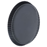 9in Bakeware Carbon Steel Baking Pan with Movable Chassis and Wavy Edge Nonstick Black for Family Baking9in Movable Chassis Pie Pan