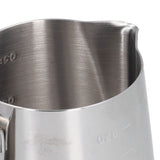 400ml Stainless Steel Frothing Cup Pointed Spout Coffee Art Pitcher Milk Steaming Jug with Scale