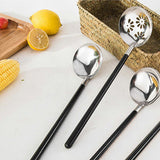 26CM Stainless Steel Round Spoon Hot Pot Ladle Dinnerware for Home Kitchen Restaurant HotelSoup Spoon