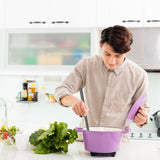 26CM Stainless Steel Round Spoon Hot Pot Ladle Dinnerware for Home Kitchen Restaurant HotelSoup Spoon