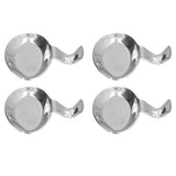 4Pcs Spoon Holder Stainless Steel 2 Purpose Compact Durable Chopsticks Rest Holder for Home Restaurants