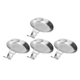 4Pcs Spoon Holder Stainless Steel 2 Purpose Compact Durable Chopsticks Rest Holder for Home Restaurants
