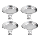 4Pcs Spoon Holder Stainless Steel 2 Purpose Compact Durable Chopsticks Rest Holder for Home Restaurants