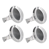 4Pcs Spoon Holder Stainless Steel 2 Purpose Compact Durable Chopsticks Rest Holder for Home Restaurants