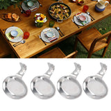 4Pcs Spoon Holder Stainless Steel 2 Purpose Compact Durable Chopsticks Rest Holder for Home Restaurants