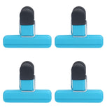 10Pcs Food Clip ABS Chip Bag Clip Good Sealing and Multifunction Non Slip Clip for Kitchen BlueSmall