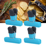 10Pcs Food Clip ABS Chip Bag Clip Good Sealing and Multifunction Non Slip Clip for Kitchen BlueSmall