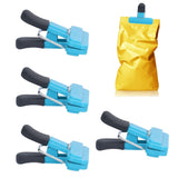 10Pcs Food Clip ABS Chip Bag Clip Good Sealing and Multifunction Non Slip Clip for Kitchen BlueSmall