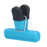 10Pcs Food Clip ABS Chip Bag Clip Good Sealing and Multifunction Non Slip Clip for Kitchen BlueSmall