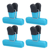 10Pcs Food Clip ABS Chip Bag Clip Good Sealing and Multifunction Non Slip Clip for Kitchen BlueLarge