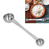 Coffee Scoop with Scale Length Double End Measuring Spoon Stainless Steel Tablespoon Seasoning Spoon