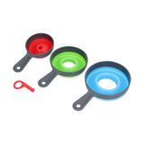 3Pcs Funnel Foldable Silicone and ABS Funnel Saving Space and Easy to Clean Durable for Kitchen In Australia - Darrahopens