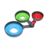 3Pcs Funnel Foldable Silicone and ABS Funnel Saving Space and Easy to Clean Durable for Kitchen In Australia - Darrahopens