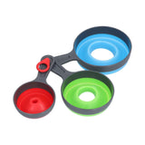 3Pcs Funnel Foldable Silicone and ABS Funnel Saving Space and Easy to Clean Durable for Kitchen In Australia - Darrahopens