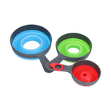 3Pcs Funnel Foldable Silicone and ABS Funnel Saving Space and Easy to Clean Durable for Kitchen In Australia - Darrahopens