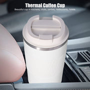 380ML Thermal Travel Mug Insulated Cup Portable Stainless Steel Vacuum Coffee Mug for Outdoor CarCoffee Cup