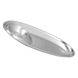 304 Stainless Steel Snack Plate Silver Oval Divided Spice Dish for Home Outdoor CampingL