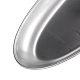304 Stainless Steel Snack Plate Silver Oval Divided Spice Dish for Home Outdoor CampingL