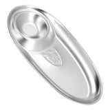 304 Stainless Steel Snack Plate Silver Oval Divided Spice Dish for Home Outdoor CampingS In Australia - Darrahopens