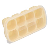 8 Grid Ice Cube Tray with Lid Food Grade Household Ice Cube Mold for Home KitchenYellow In Australia - Darrahopens