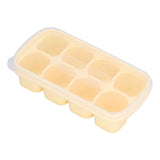 8 Grid Ice Cube Tray with Lid Food Grade Household Ice Cube Mold for Home KitchenYellow In Australia - Darrahopens