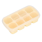 8 Grid Ice Cube Tray with Lid Food Grade Household Ice Cube Mold for Home KitchenYellow In Australia - Darrahopens