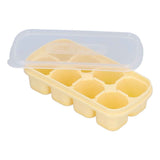 8 Grid Ice Cube Tray with Lid Food Grade Household Ice Cube Mold for Home KitchenYellow In Australia - Darrahopens