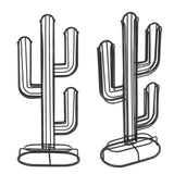 Cactus Shaped Coffee Pod Holder Home Black Iron Coffee Capsule Storage Stand Organizer Holds 48 Coffee Pods