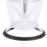 Diamond Honey Bottle Press Type Transparent Glass 200ml Handheld Oil Dispenser for Soy Sauce